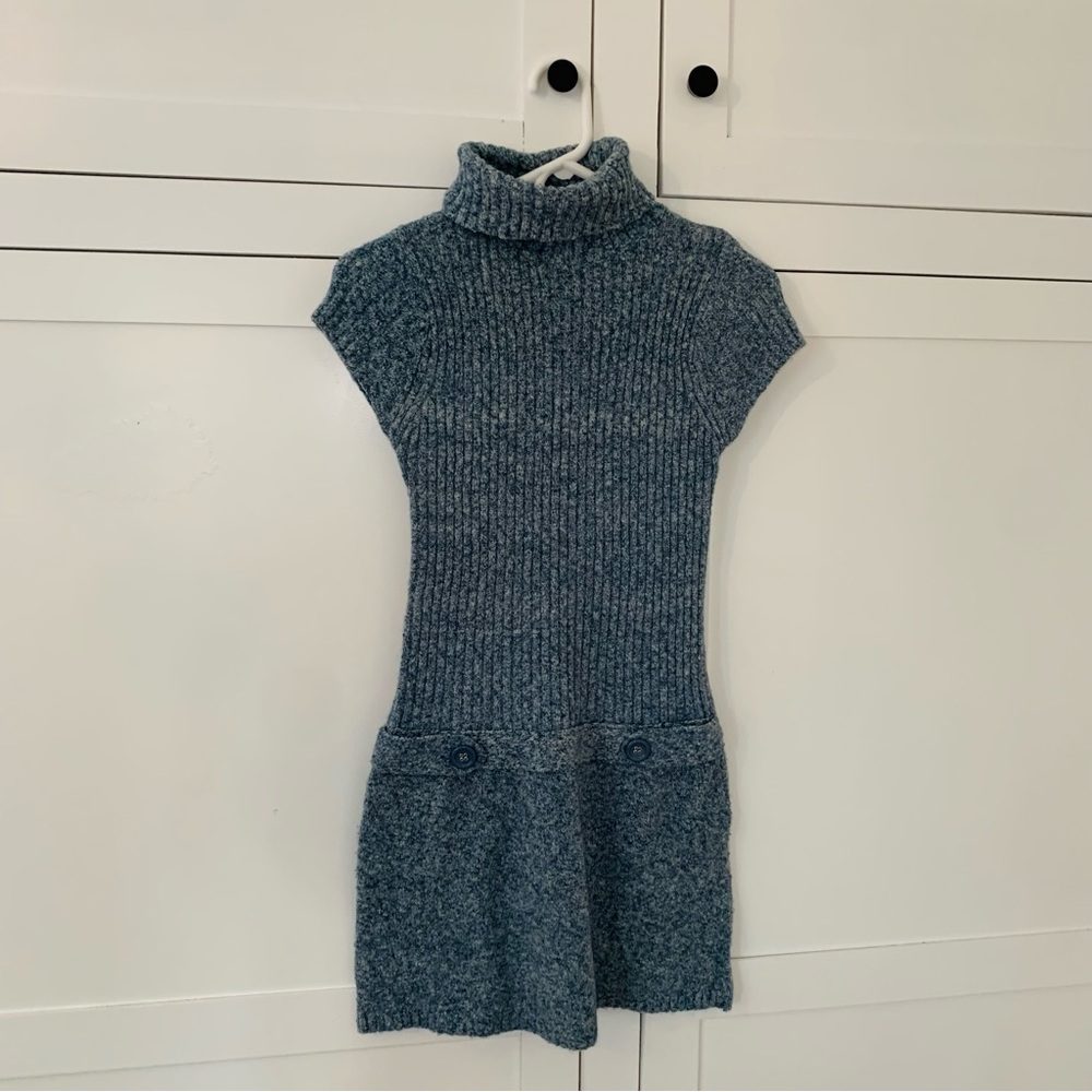 J.J. Always Blue Knit Mock Neck Bodycon Dress Size XL